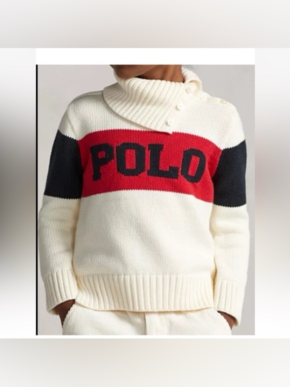 Polo Ralph Lauren the logo cotton turtleneck sweater